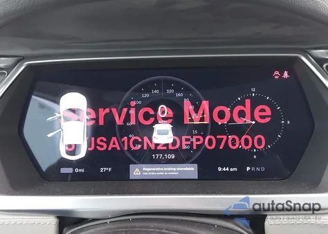 2013 Tesla Model S z USA, uszkodzony, nr VIN 5YJSA1CN2DFP07000